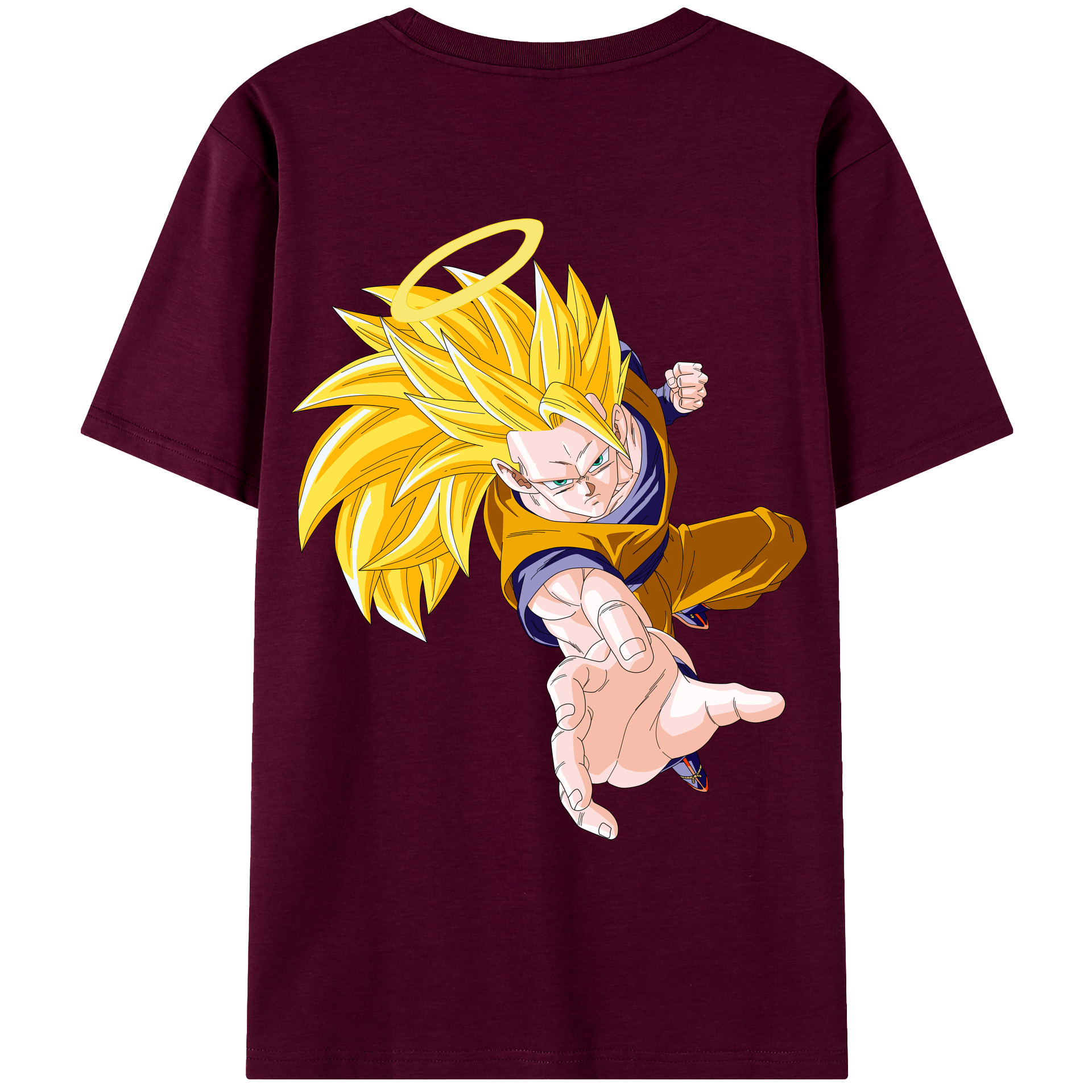（画像用） ドラゴンボール 孫悟空（そん ごくう）Son Goku カカロット DRAGON BALL Kakarotto レディース半袖Tシャツ(バックプリント)